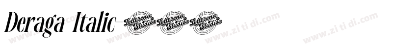 Deraga Italic字体转换 Deraga Italic字体转换
